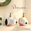 Dispensador de Jabón Creativo de Dibujos Animados Snoopy para Baño del Hogar Botella Recargable de Gel de Ducha Adorno de Escritorio de Alta Calidad