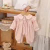 Estilo Outono Coração Inteiro Com Você Camiseta Body Bebê Camuflado Dupla Camada Roupas de Engatinhar Bebê Roupas de Outono Menina Quente