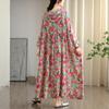 2025 Otoño Temprano Nuevo Retro Nicho Estilo Suave Gama Alta Color Simple Vestido con Capucha Estampado Tallas Grandes Mujer