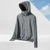 Roupas de Proteção Solar de Seda de Gelo para Homens, Roupas Finas de Verão Respiráveis Anti-UV com Aba Grande, Roupas de Proteção Solar para Mulheres, Roupas Leves para Pele ao Ar Livre