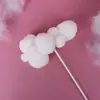 Globo Aerostático Decoración Elefante Bebé Bola Tarjeta de Pastel Tridimensional Adornos Bola de Pelo Nube Enchufe Fiesta de Cumpleaños de Bebé Vestido