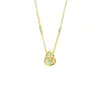 Nuevo Collar de Oro Arena Vietnamita con Textura Retro, Gota de Aceite de Hoja de Ginkgo, Cadena para Clavícula de Calabaza, Joyería Femenina de Larga Duración