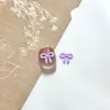Resina Princesa Rosa Macarrón Colorido Punta de Dedo Lazo Arte de Uñas Accesorios Uñas Portátiles Pinza para el Cabello Estilo Caliente Fábrica