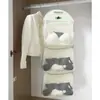 Organizador de Almacenamiento de Calcetines Armario de Dormitorio Bolsa Colgante para Ropa Interior Bolsa de Malla Colgante Soporte Organizador Detrás de la Puerta