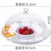 Plato de Degustación de Frutas con Tapa, Plato Dividido para Postre, Pan, Pastel, Exhibición, Tapa de Bandeja, Plato de Degustación de Bocadillos