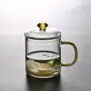 Taza de Oficina de Vidrio Transparente Resistente al Calor Youde Tang Taza para Infusiones de Té Taza para Beber en Casa Taza para Té de Flores Taza para Reuniones