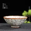 Horno Cerámico Cambiar Taza Individual Jianzhan Taza Esmalte Tianmu Taza de Té Cuenco de Té Taza de Maestro Douli Grande Taza de Cata Personal