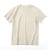 Nueva Camiseta de Algodón Pima para Mujer, Algodón Merceizado, Cuello Redondo, Hombro Normal, Camiseta Blanca, Algodón de Fibra Larga, Top Básico de Manga Corta de Alta Gama