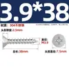 Tornillos Autorroscantes Avellanados Gb846 Acero Inoxidable 304 Cabeza Plana Phillips Tornillos para Madera Extendidos M2.9M3.5M4.2M5.5