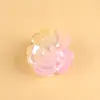 Pinza de Tiburón Pequeña de Flor Colorida Brillante de Gama Alta, Pinza para el Flequillo de Moda y Exquisita, Accesorio para el Cabello de Media Recogida