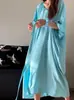 [En Stock] Pijama de Algodón y Seda Estilo Francés para Mujer, Primavera y Otoño, Corte Holgado, Gama Alta, Manga Larga, Pantalón Largo, Conjunto Casual para Estar en Casa