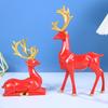 Artesanías de Resina Moderno Simple Origami Ciervo Adornos Creativos Decoración Suave de Interior Hogar Sala de Estar Escritorio Adornos de Regalo