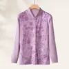 Cárdigan de Algodón Puro con Cuello Alto Tejido de Primavera para Personas de Mediana Edad y Mayores Ropa de Otoño para Mujer con Bolsillo de Solapa Pantalones Conjunto de Ropa para el Hogar de Primavera y Otoño Pijama de Algodón Puro para Hombre