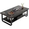 Mesa de centro, mesa auxiliar para sofá de sala de estar, mesa auxiliar estilo nórdico, mesa de esquina multifuncional, mesa de té simple para balcón, mesa cuadrada pequeña para apartamentos pequeños