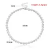 Collar Gargantilla Geométrico Cuadrado Hueco de Moda Transfronterizo Europeo y Americano para Mujer Tendencia Collar de Metal
