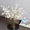 Galhos Artificiais de Flor de Cerejeira com 4 Galhos Longos, Flores Artificiais para Decoração, Flores Artificiais para Decoração de Casamento, Guia de Arco, Flores Artificiais de Flor de Cerejeira