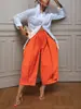 Pantalones cortos casuales de pierna ancha de color liso para exportación transfronteriza europea y americana, cómodos