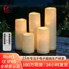 Vela Digital LED 10cm de Diâmetro Vela Grande à Prova d'Água para Exterior Lâmpada Simulada de Vento Decoração de Banquete Vela Digital