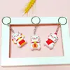 5531# llavero de gato de la suerte de dibujos animados lindo y creativo estilo chino bolsa de la suerte gato de todas direcciones a gato de la suerte regalo festivo