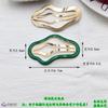6,7 cm pingando óleo nuvem BB clipe macaron cor traceless grampo de cabelo lateral grampo de cabelo faça você mesmo acessórios de cabelo material feito à mão acessórios