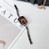 Adecuado para correas de Apple Watch 18/20/22 mm Estilo Nuevo Moda Metal Estilo Fino Correa de Reloj Incrustada de Diamantes