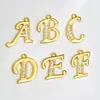 Nuevos Collares con Letras Inglesas Incrustadas de 26 Diamantes para Hombres, Joyería Popular Creativa Incrustada de Diamantes Europea y Americana, Accesorios de Colgantes DIY para Mujeres