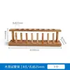 Soporte de Tubos de Ensayo de Madera, Soporte de Tubos de Ensayo de Vidrio de Madera, Soporte de Laboratorio, Estante de Doble Propósito, Soporte de Tubos de Ensayo de Vidrio para Enseñanza, 6 Agujeros, 12 Agujeros