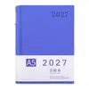 2027 Yangba A5 Planificador Diario de Trabajo, Cuaderno de Negocios de Eficiencia de Tiempo, Calendario y Bloc de Notas