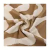 Tecido de Pelúcia Jacquard de Onda Grande com Fleece de Algodão Tecido Quente de Fleece de Algodão Tecido para Bolsa Almofada Almofada de Brinquedo