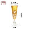 Copo Descartável para Champanhe Plástico Rígido Transparente Taça para Vinho Tinto Cocktail Taça de Sobremesa Mesa