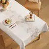 Nova Toalha de Mesa 2025 Impermeável, à Prova de Óleo, Anti-Escaldante, Sem Lavar Mesa de Jantar Mesa de Café Mesa Retangular Toalha de Mesa Tapete de Mesa com Sensação de Luxo Leve
