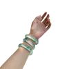 Pulsera de Jade Dulong Color Jade Semilla de Hielo Flor Flotante Pulsera de Jade Roca de Cuarzo Natural Pulsera de Jade Redonda Perfecta Pulsera de la Paz Regalo para Mujer