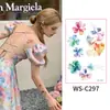 Pequeñas Pegatinas de Tatuaje Serie de Flores Acuarela Fresca Fotografía de Disfraces Impermeables Sudor Duraderas para Muñeca y Tobillo