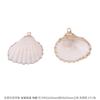 Colgante de Concha de Caracol Natural DIY Materiales de Galvanoplastia Aretes Hechos a Mano Carrillones de Viento Adornos Colgantes Colgantes Creativos Hechos a Mano