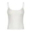 Camisole Europeia e Americana Transfronteiriça Nova Cor Sólida Top Interno Feminino Hot Girl Slim Sem Costas Colete Externo Esportivo