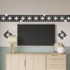 Costura oca tridimensional adesivos de parede acrílico cross-border Amazon sala de estar sala de banho parede cintura linha decoração