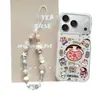 Capa de celular Big Mouth Shin-chan com pulseira para iPhone 17 Pro Max, Apple 16 Pro, 14 e 15 Pro