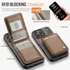 Funda protectora de cuero magnética dos en uno para carga inalámbrica y soporte para tarjetas, adecuada para iPhone 18 Pro y Samsung S26
