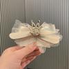 Coreano Crianças Hairpin Mesh Bow Hairpin Princess Crown Headwear Meninas 'Xianmei bonito Top Clip Cross Border