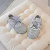 Zapatos de Princesa para Niñas 2026 Nuevo Estilo Zapatos de Cristal para Niños Zapatos de Piel para Niñas Primavera/Verano Suela Suave Bebé Hermosos Zapatos Individuales