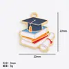 Acessórios para joias DIY liga gota de óleo temporada de formatura exame chapéu de formando pingente colar pingente acessórios de joias coreanas
