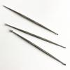 Varilla de acero inoxidable para pastillas, herramienta de prensado de ojos de 3 piezas, pluma de modelado de hendiduras de cabeza redonda, herramienta de arcilla blanda para tallado hecha a mano