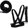 Cuerda de Resistencia de Entrenamiento Doble Explosivo Banda de Resistencia para Entrenamiento Físico Banda de Resistencia de Látex para Atletismo Set de Entrenamiento Fitness