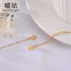 Xi Gu D0173 S925 Collar de mariposa de diamantes en plata con diseño de hada, cadena de clavícula con diseño de hada pequeña, fresca y dulce