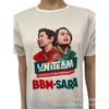 Comércio exterior personalizado pescoço redondo manga curta 120g poliéster eleição T-shirt pura poliéster eleição camisa publicidade camiseta