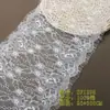 Tela de Alta Calidad Nueva de Verano, Tela de Brocado Completo No Elástica Hueca, Tela para Vestido de Novia, Encaje Negro y Blanco en Stock