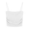 Internet Celebrant Ice Silk Plissado Linda Costas Roupa Interior Feminina Sem Anel de Aço com Bojo de Peito Top Tubo Base Interna Base Exterior Desgaste Camisola Feminina