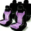Venta Caliente Transfronteriza Invierno Cálido Felpa Estilo Ala Cubierta de Cojín Universal para Asiento de Coche de 5 Plazas Venta Caliente Amazon