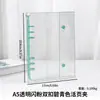 Envío Gratis Estilo Ins Cuaderno de Hojas Sueltas A5 PVC Doble Hebilla Diario Álbum de Tarjetas Cuaderno Libro Único Cubierta Transparente
