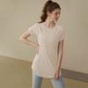 Novedad Estilo Deportivo Manga Corta para Mujer, Adelgazantes y de Gama Alta, Tops de Yoga, Camisetas de Fitness de Longitud Media que Cubren los Glúteos para Correr